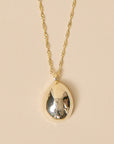 Hollow Egg Pendant Brass