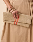 Petrichor Fold Over Clutch Orange