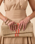 Petrichor Fold Over Clutch Orange
