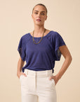 Eternal Tee Azure Blue Linen Jersey