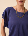 Eternal Tee Azure Blue Linen Jersey