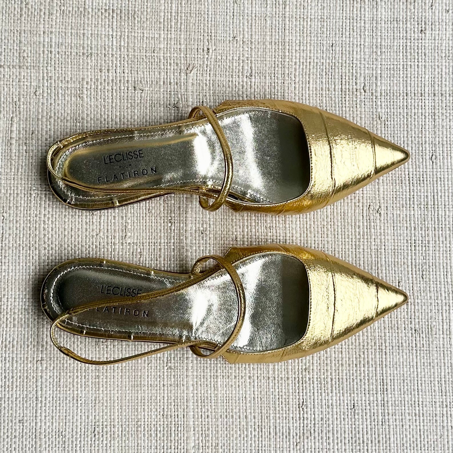 Gold Flat Slingback