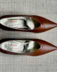Leather Cone Heel Shoe