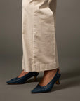 Hand Woven Slingback Ocean Blue