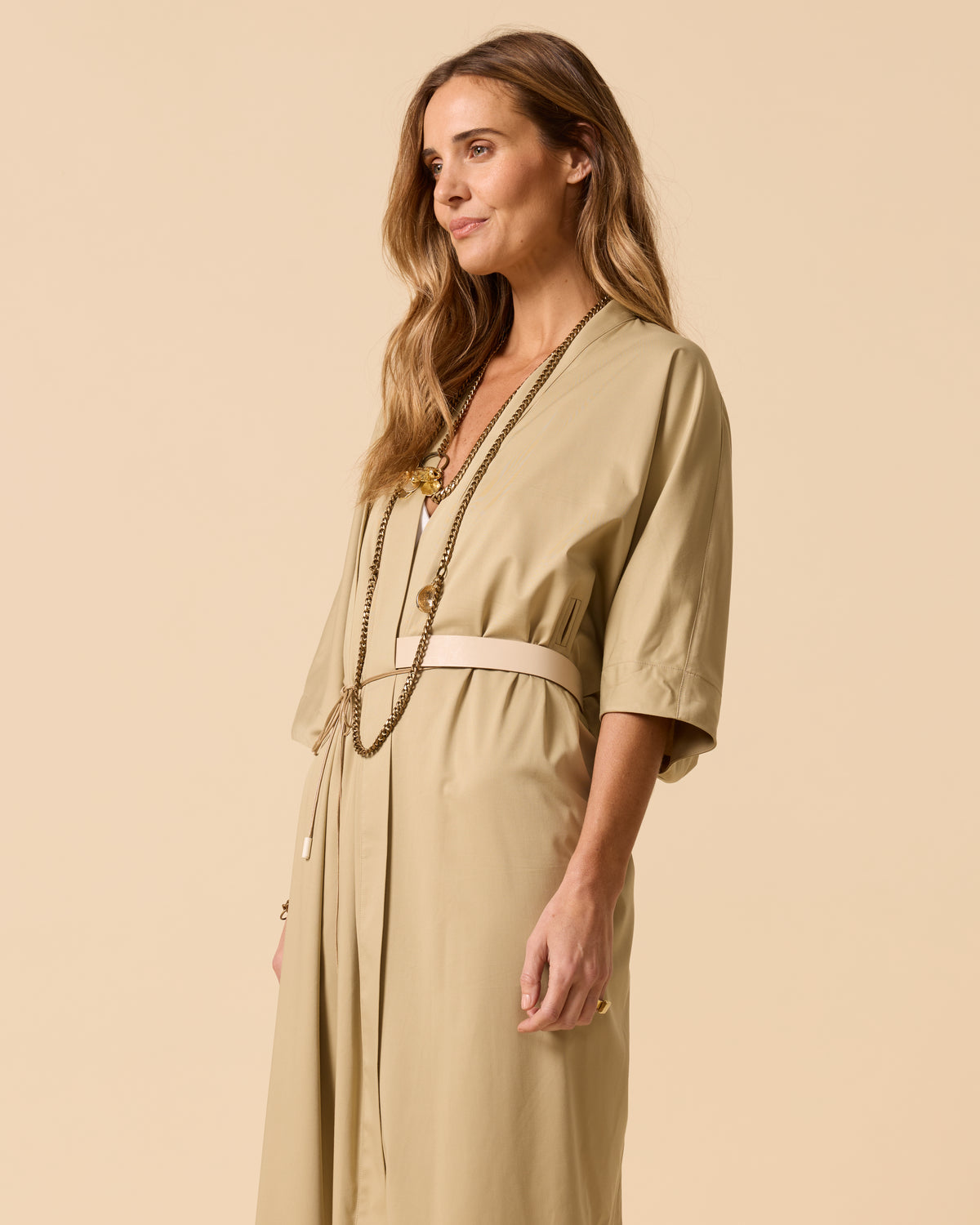 Celestial Wrap Dress Dusty Green