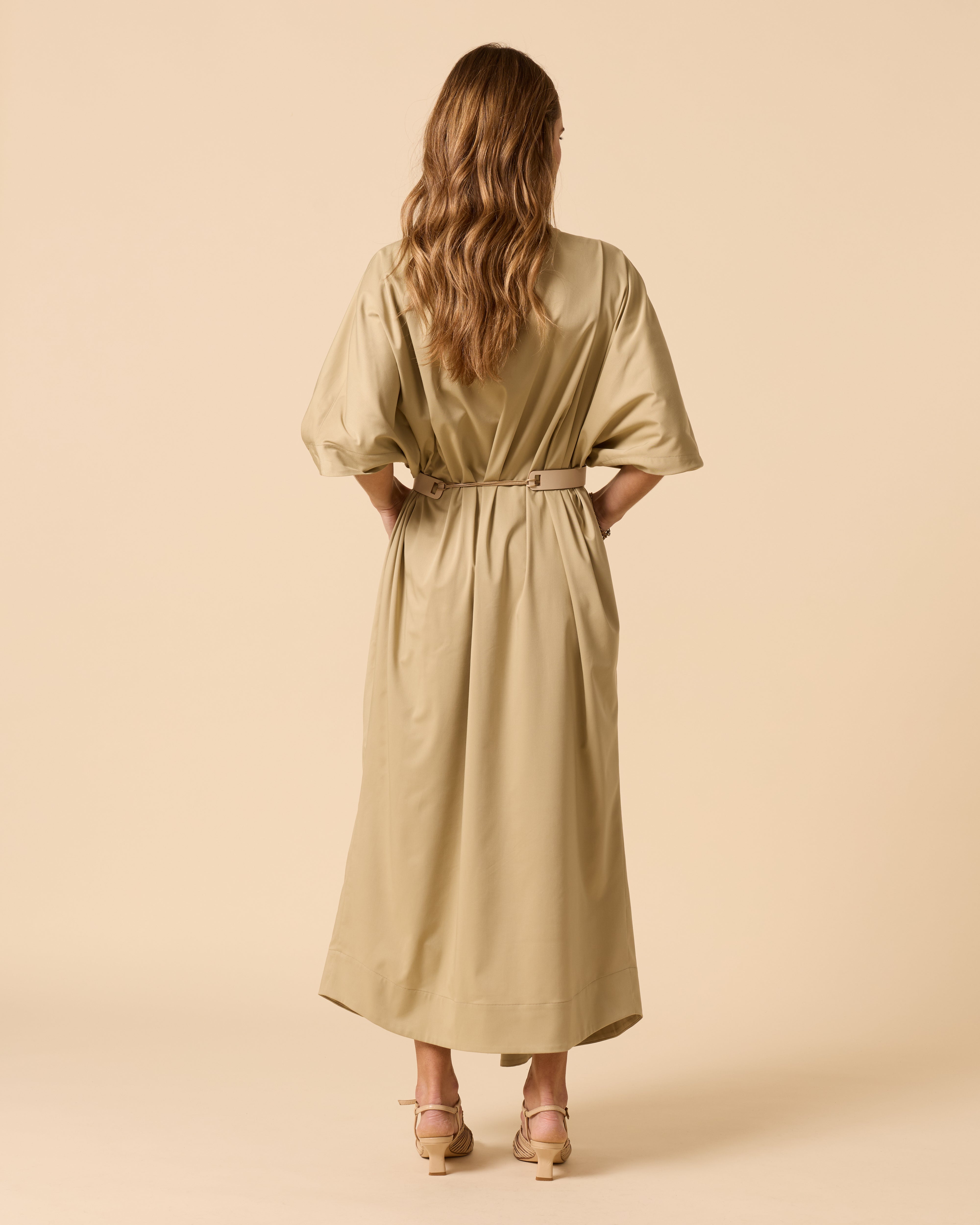 Celestial Wrap Dress Dusty Green