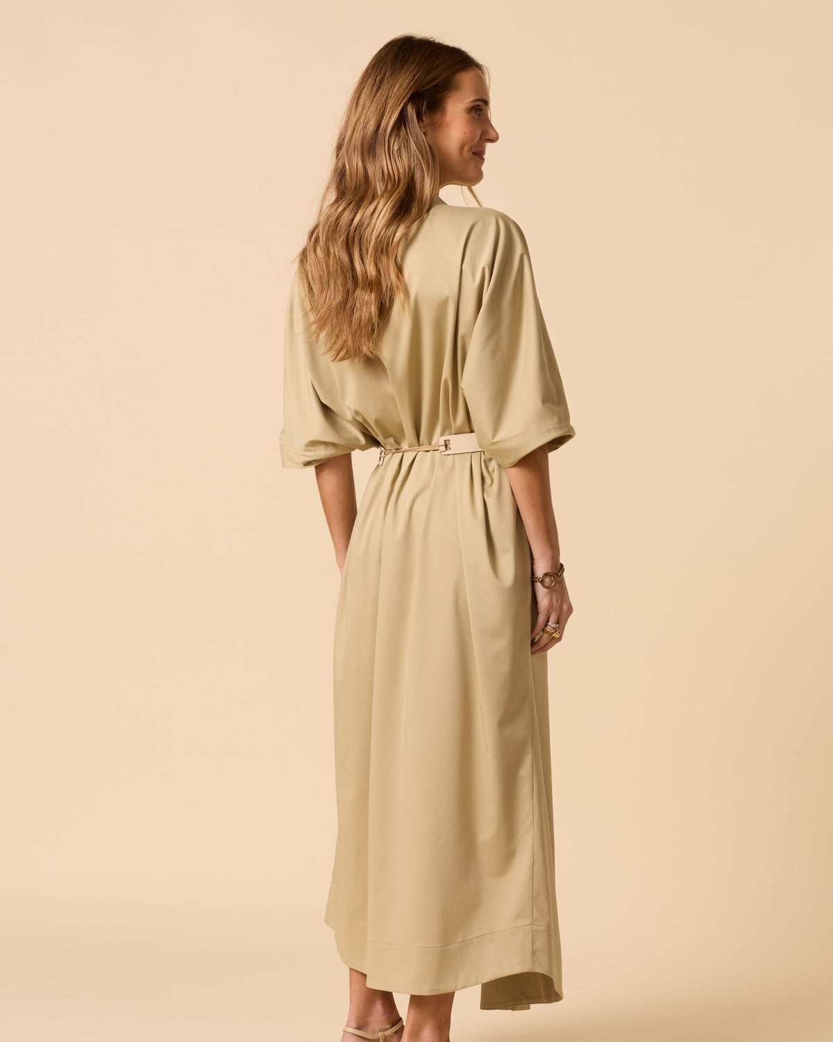 Celestial Wrap Dress Dusty Green