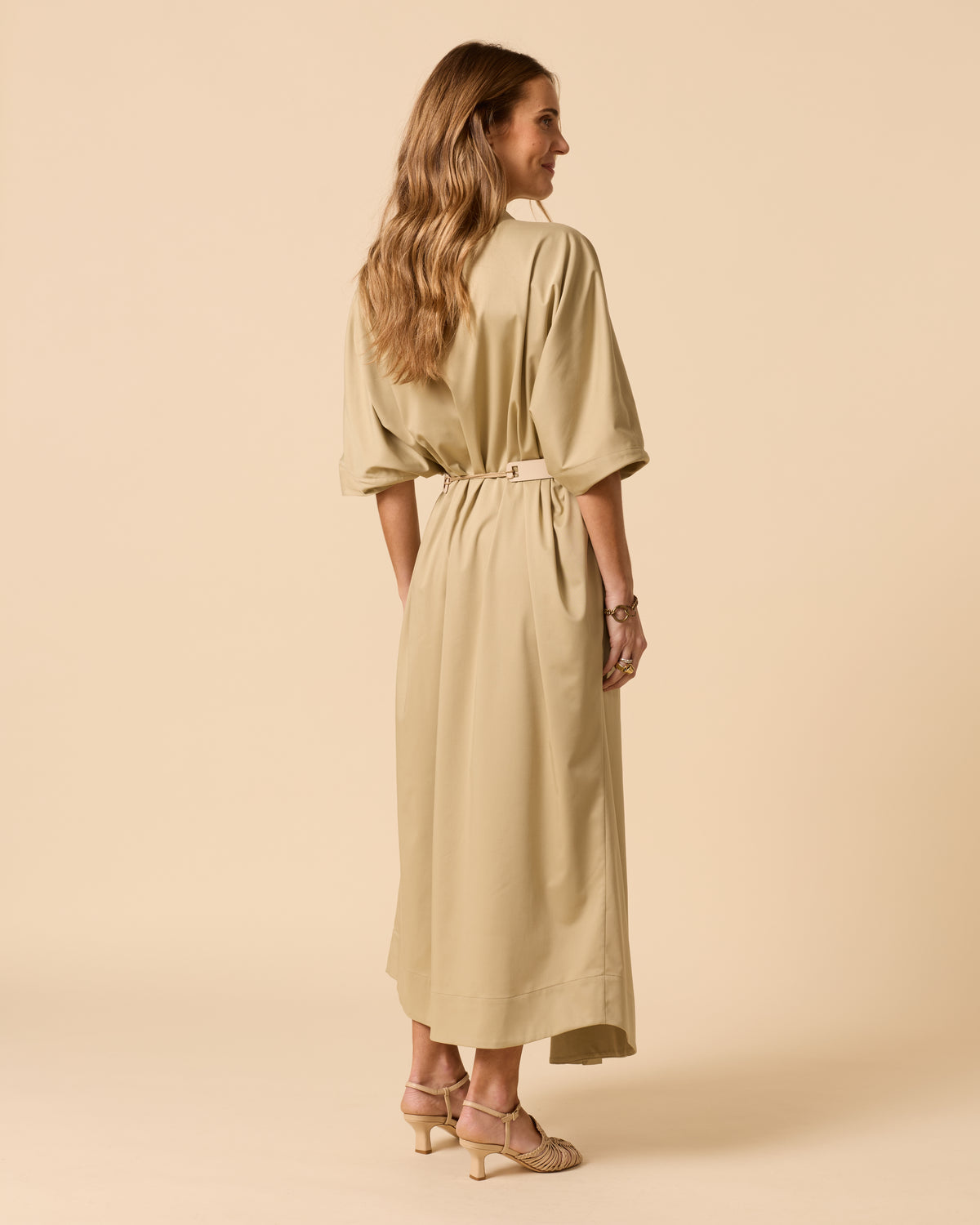 Celestial Wrap Dress Dusty Green