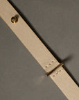 Belmont Belt Cream Leather