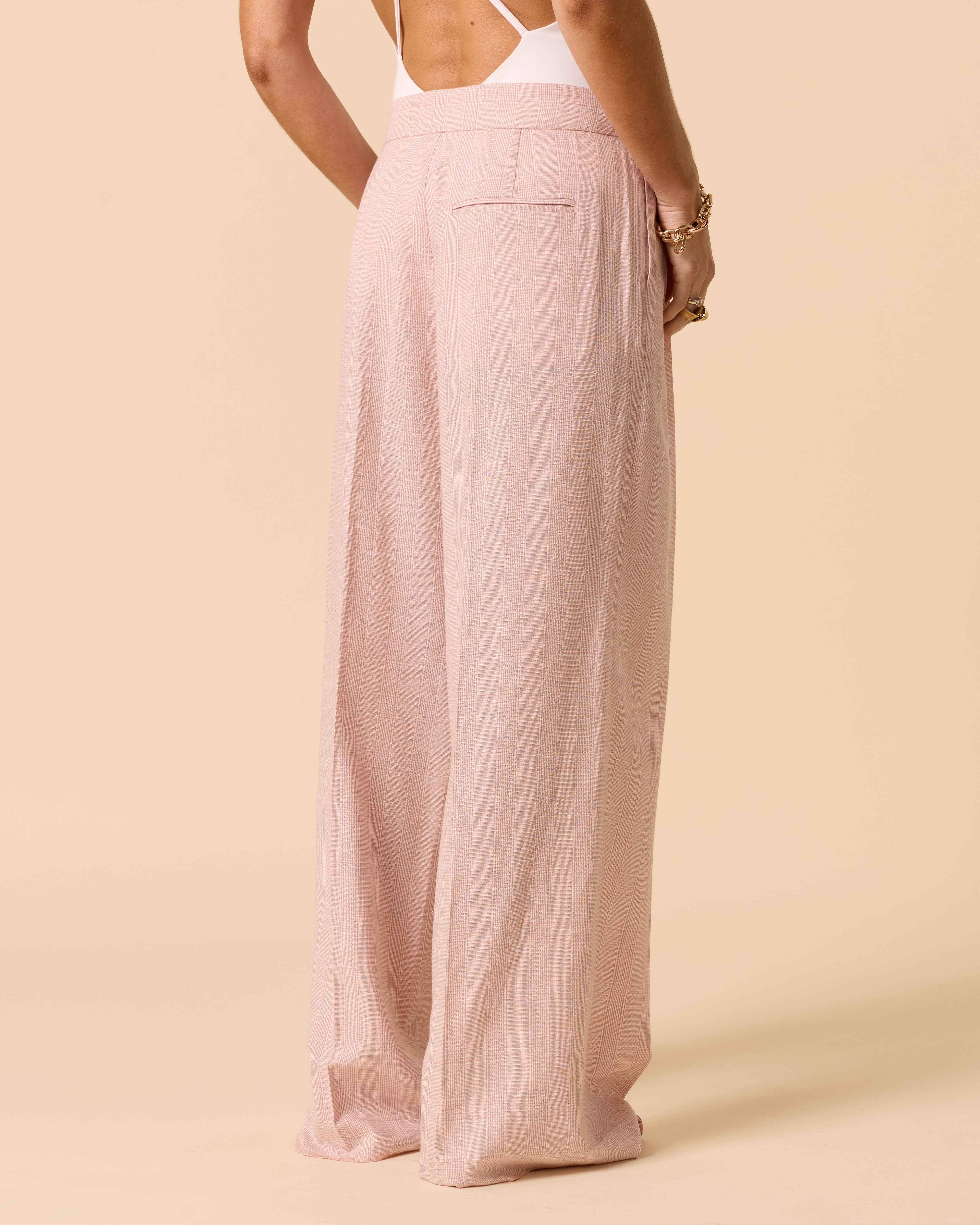 Dune Pants Blush Check