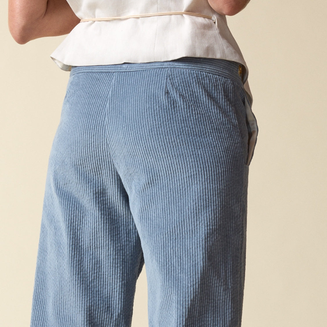 Cord Slouch Pant Sky