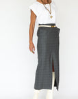 3 Degrees Skirt Grey Check