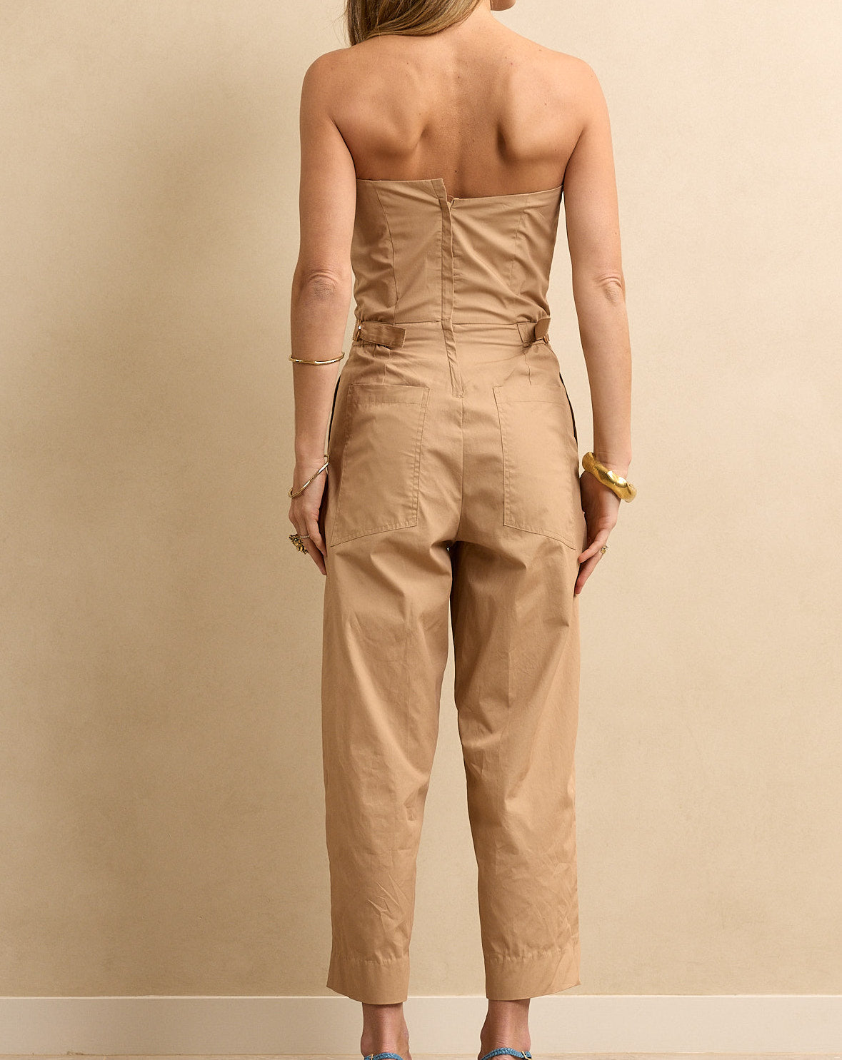 Strapless Jumpsuit Fawn