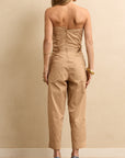 Strapless Jumpsuit Fawn