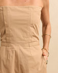 Strapless Jumpsuit Fawn