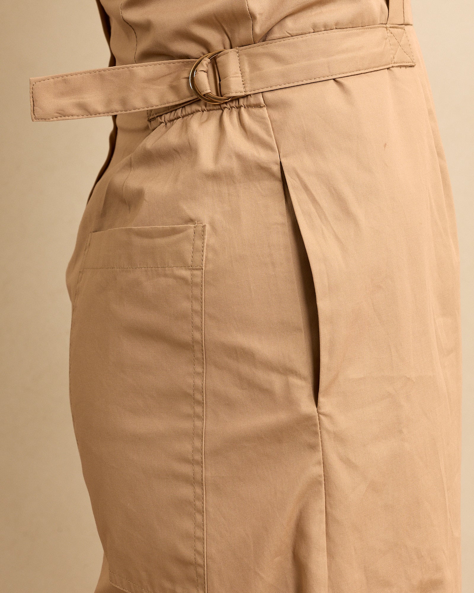 Strapless Jumpsuit Fawn