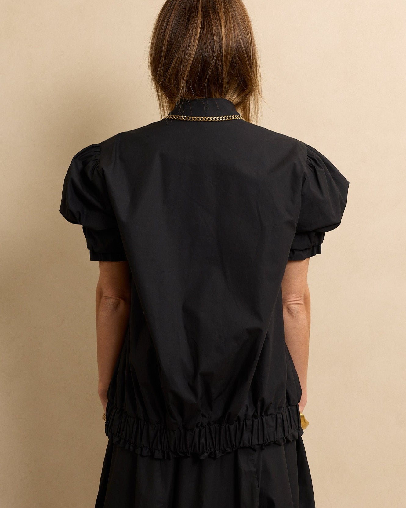 Short Sleeve Bomber Black
