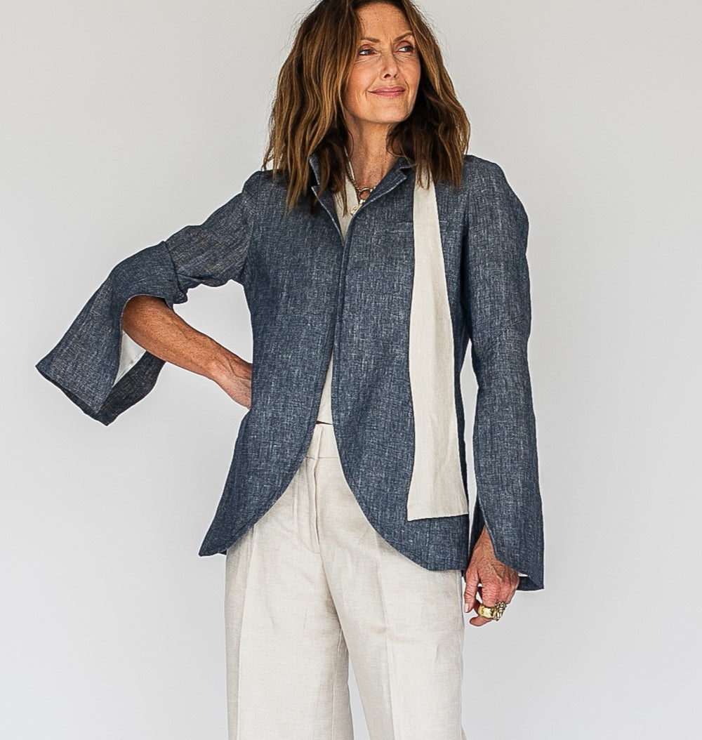 3 Degrees Jacket Denim Linen