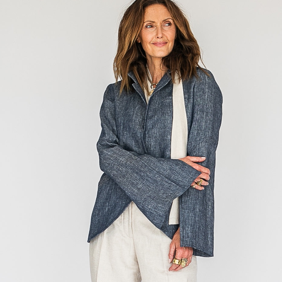 3 Degrees Jacket Denim Linen