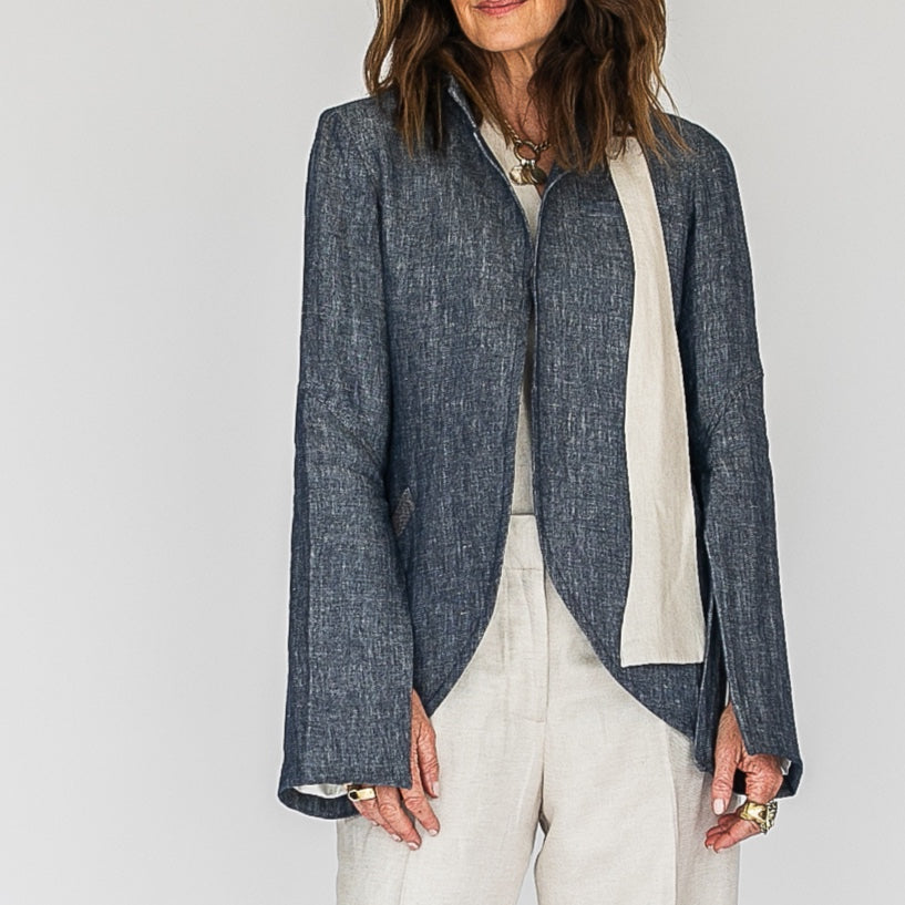 3 Degrees Jacket Denim Linen