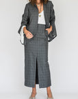 3 Degrees Skirt Grey Check