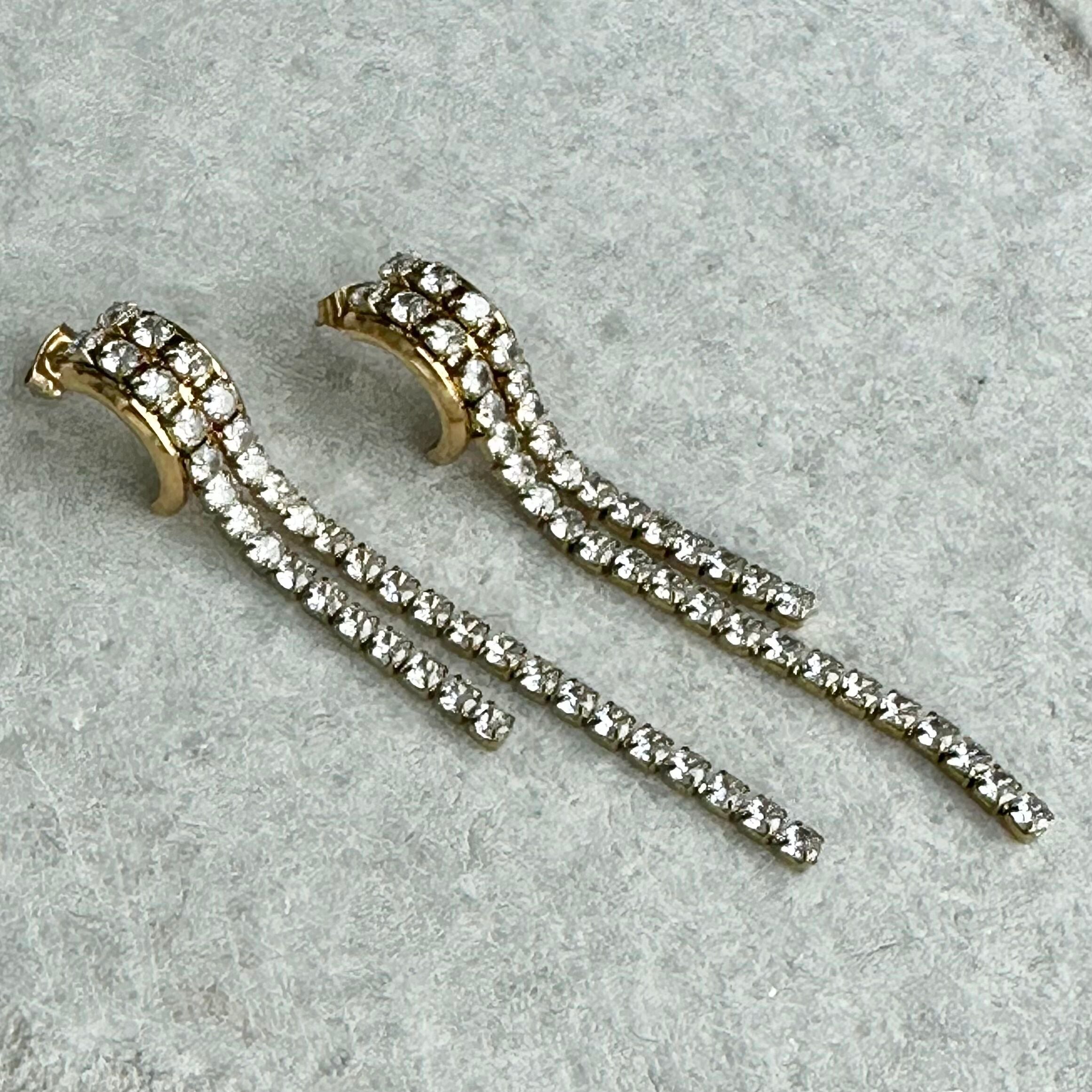 Diamanté Dress Circle Earrings